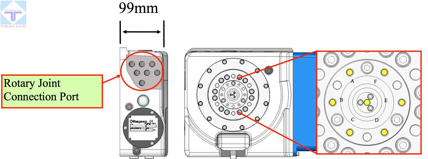bảng vẽ Bàn Quay NC Trục Thứ 4 CK Series