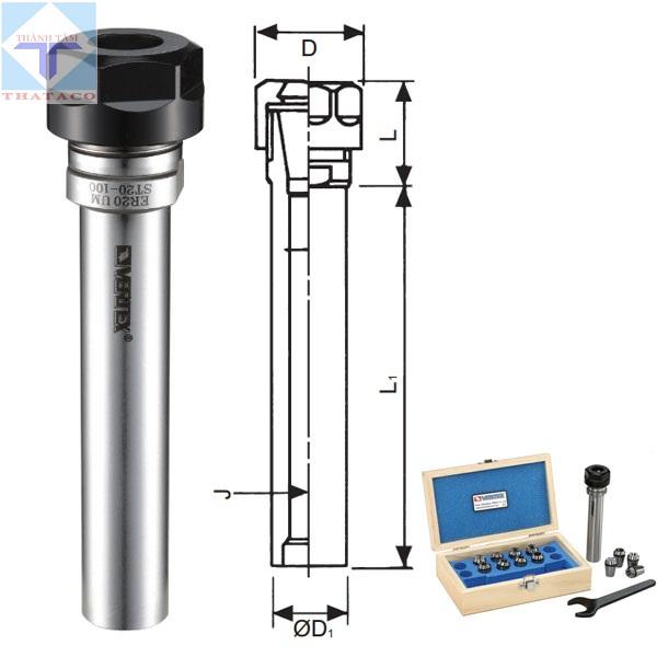 Bầu Kẹp Dao Phay Chuôi Trụ ER Bầu Kẹp Dao Phay Chuôi Trụ ER