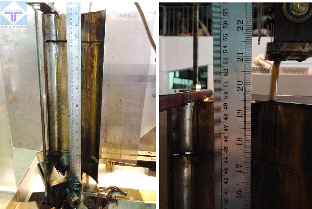 độ dày phôi Máy Cắt Dây ARISTECH EDM CNC 4 Trục